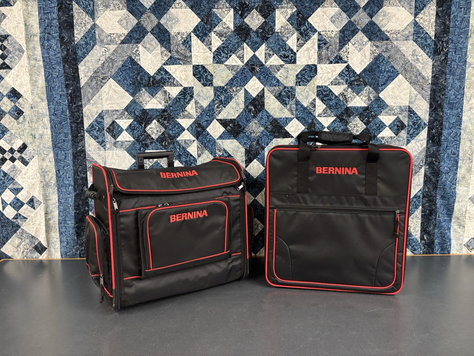 Bernina L Machine and Emb. module Red Case/Trolley for 4/5 series machines