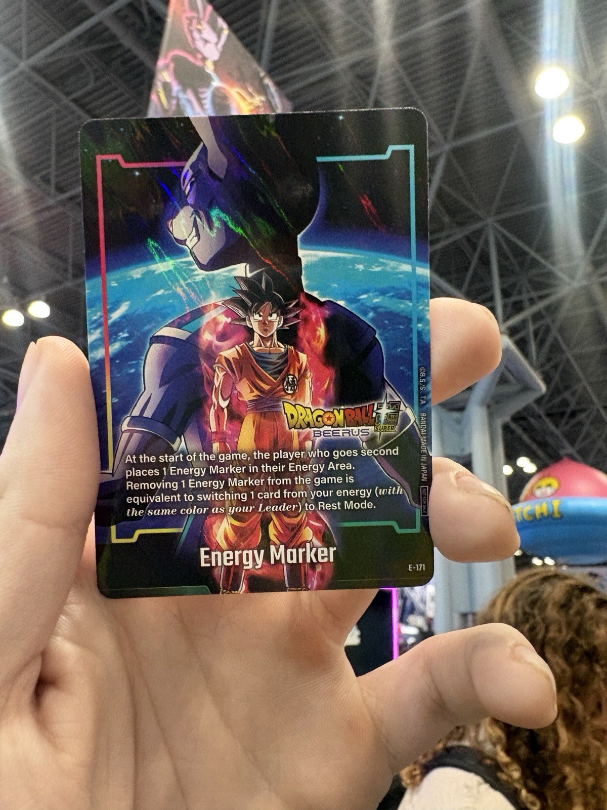 2026 NYCC Dragon Ball Card Game Super Sayain God Goku Energy Marker E-171