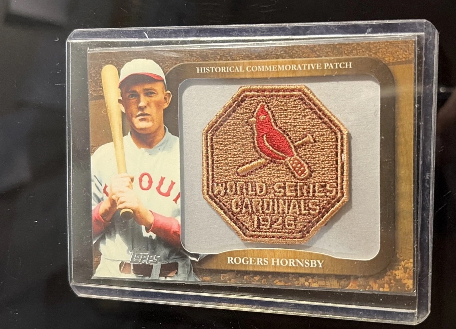 2009 Topps - Legends of the Game Commemorative Patch Rogers Hornsby #LPR-55