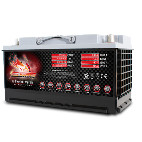 Full Throttle FT890-49 Group 49 AGM Power Cell Car Audio Battery Full River Full Throttle FT890-49 Group 49 AGM Power Cell Car Audio Battery Full River