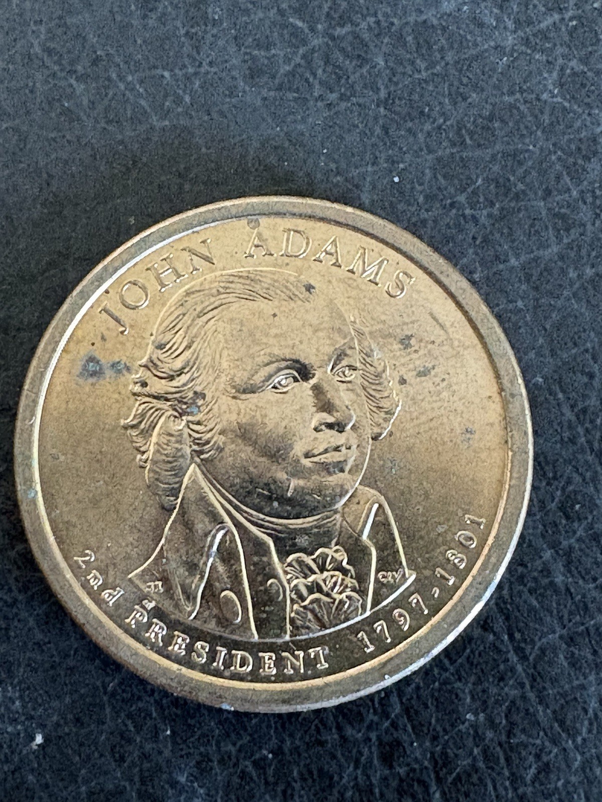 2007-P $1 John Adams Position A Presidential Dollar 2007-P $1 John Adams Position A Presidential Dollar
