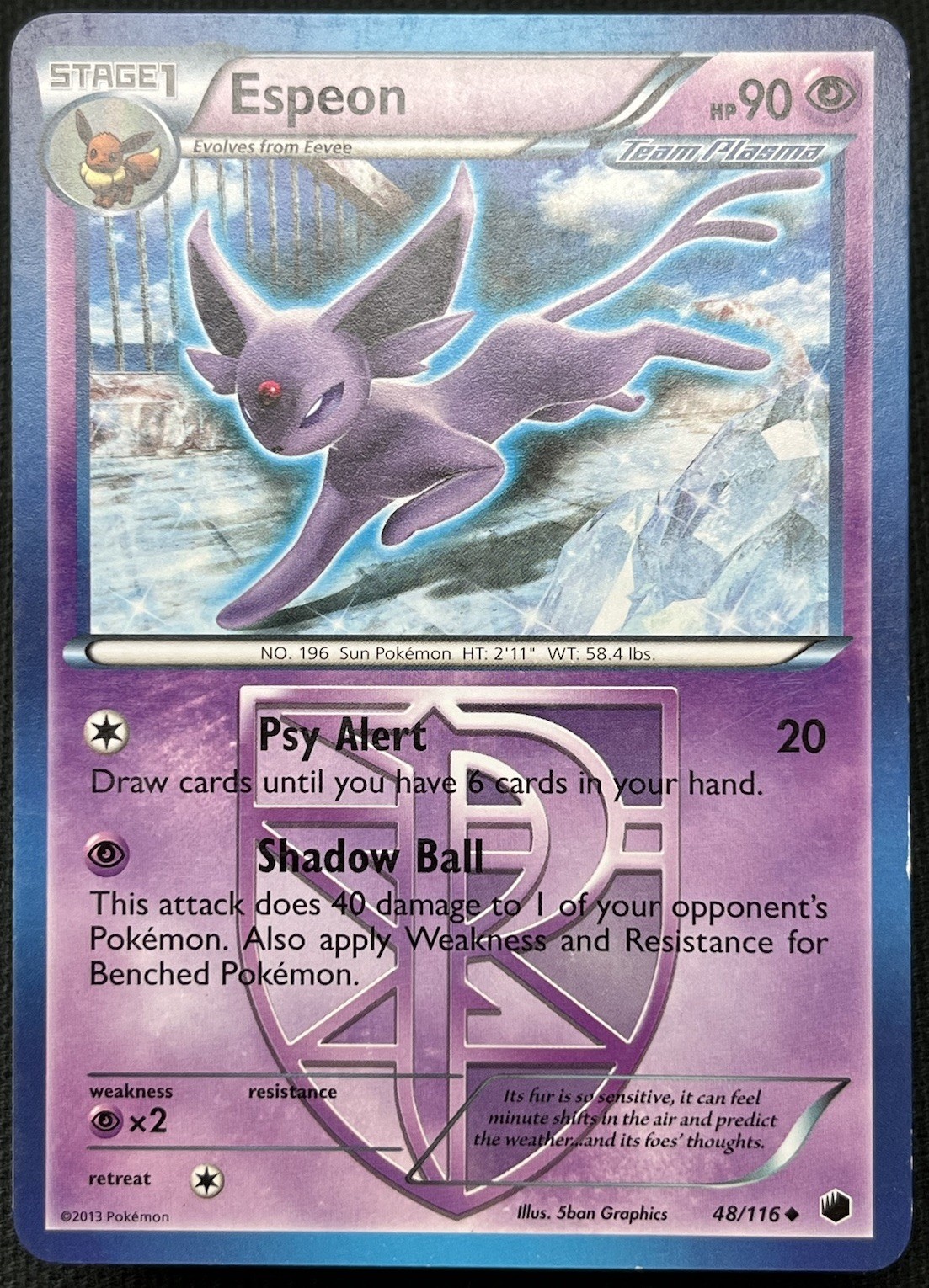 Espeon (Team Plasma) 48/116 Plasma Freeze Uncommon MP Espeon (Team Plasma) 48/116 Plasma Freeze Uncommon MP