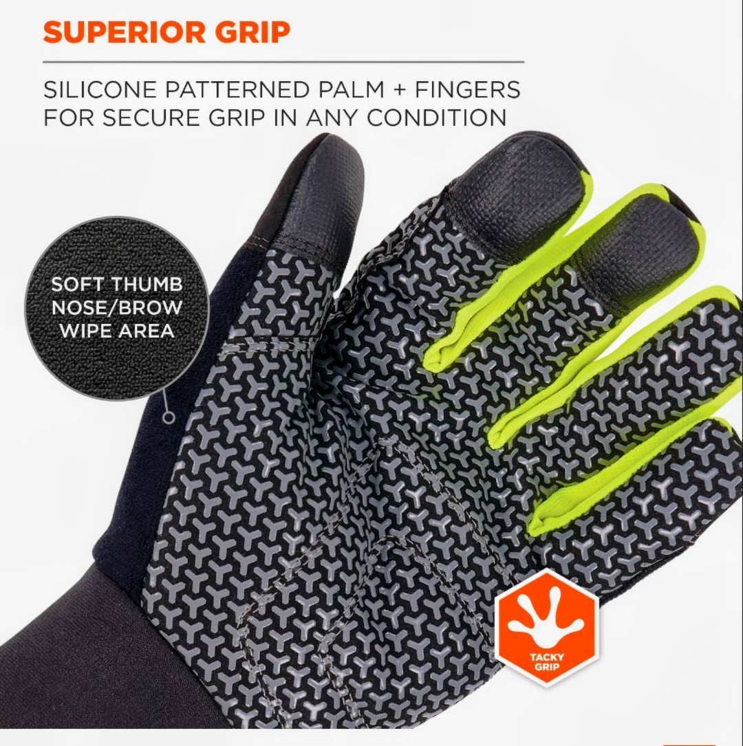 Ergodyne Proflex 850  Large Insulated Freezer Gloves Touch Screen Grip