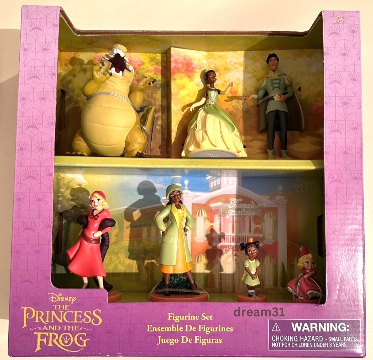 NIB Disney The Princess and the Frog Tiana Figurine 7 pieces Play Toy Figure Set