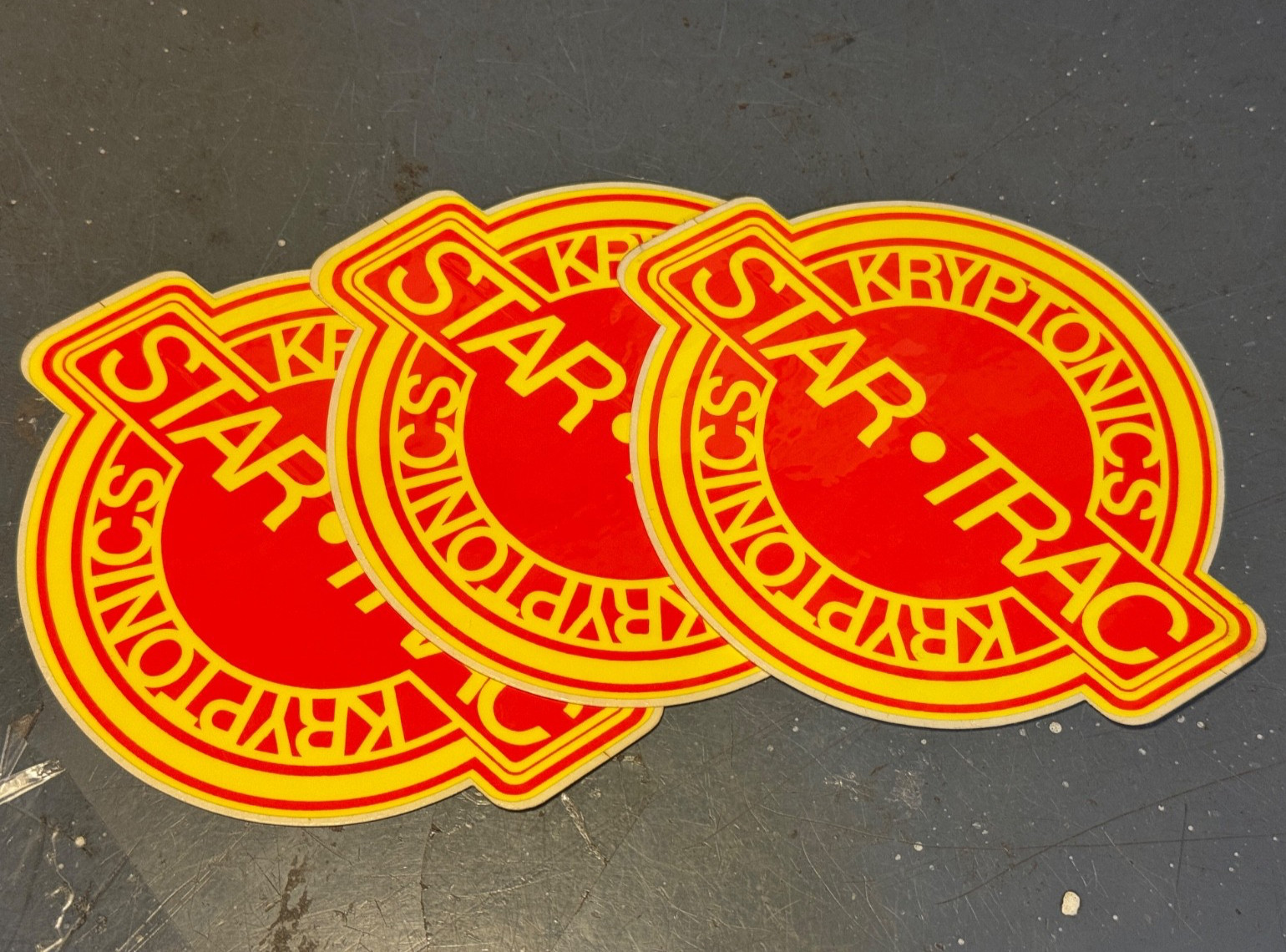 Vintage NOS Kryptonics Star Trac Wheels Skateboard Stickers 3x 4\ Vintage NOS Kryptonics Star Trac Wheels Skateboard Stickers 3x 4\
