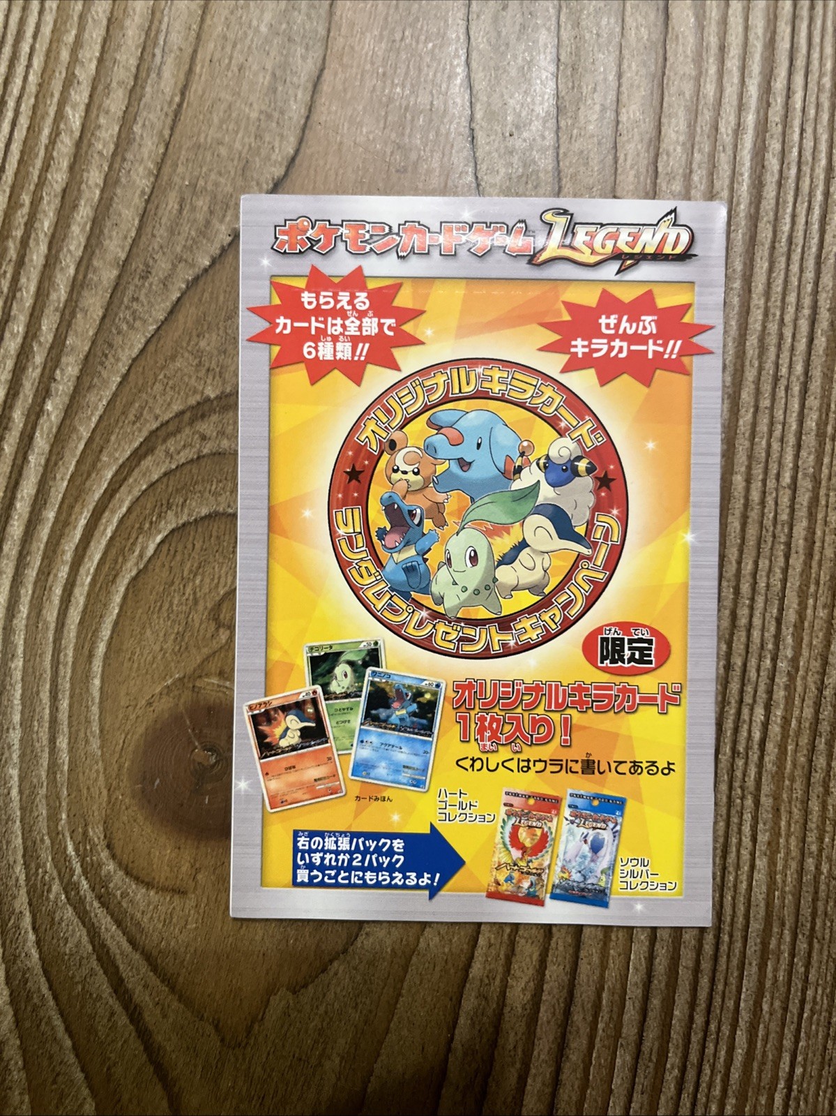 1 Sealed Japanese Pokémon Heart Gold Soul Silver Campaign Promo Pack.