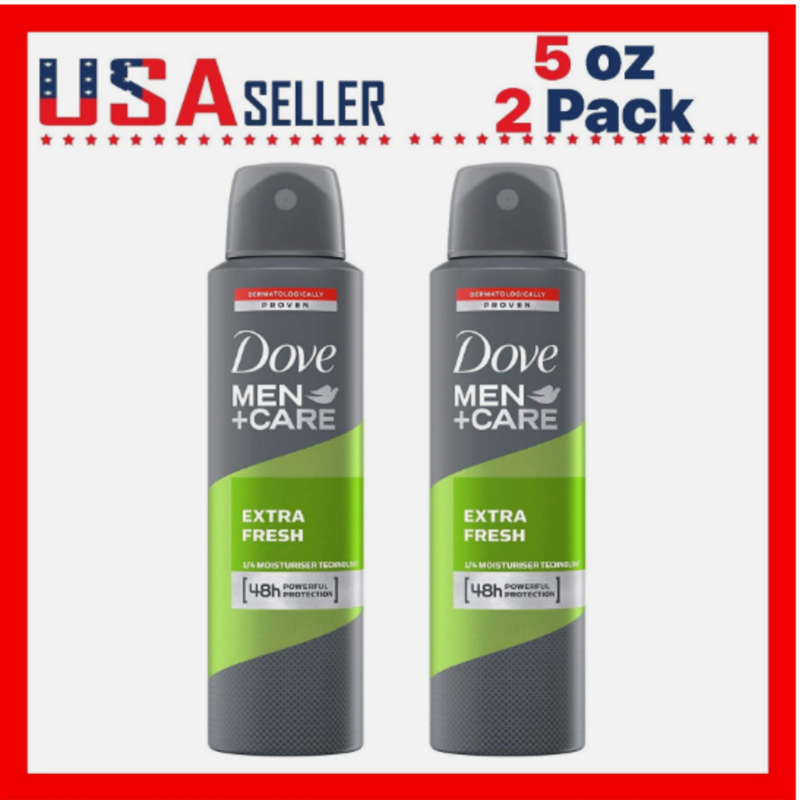 Dove Spray Men+Care Extra Fresh [2 Pack] 150 ml Antiperspirant Deodorant