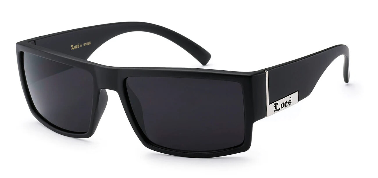 New Mens Locs Hardcore Black Gangster Cholo Flat Top Cholo Lowrider Sunglasses