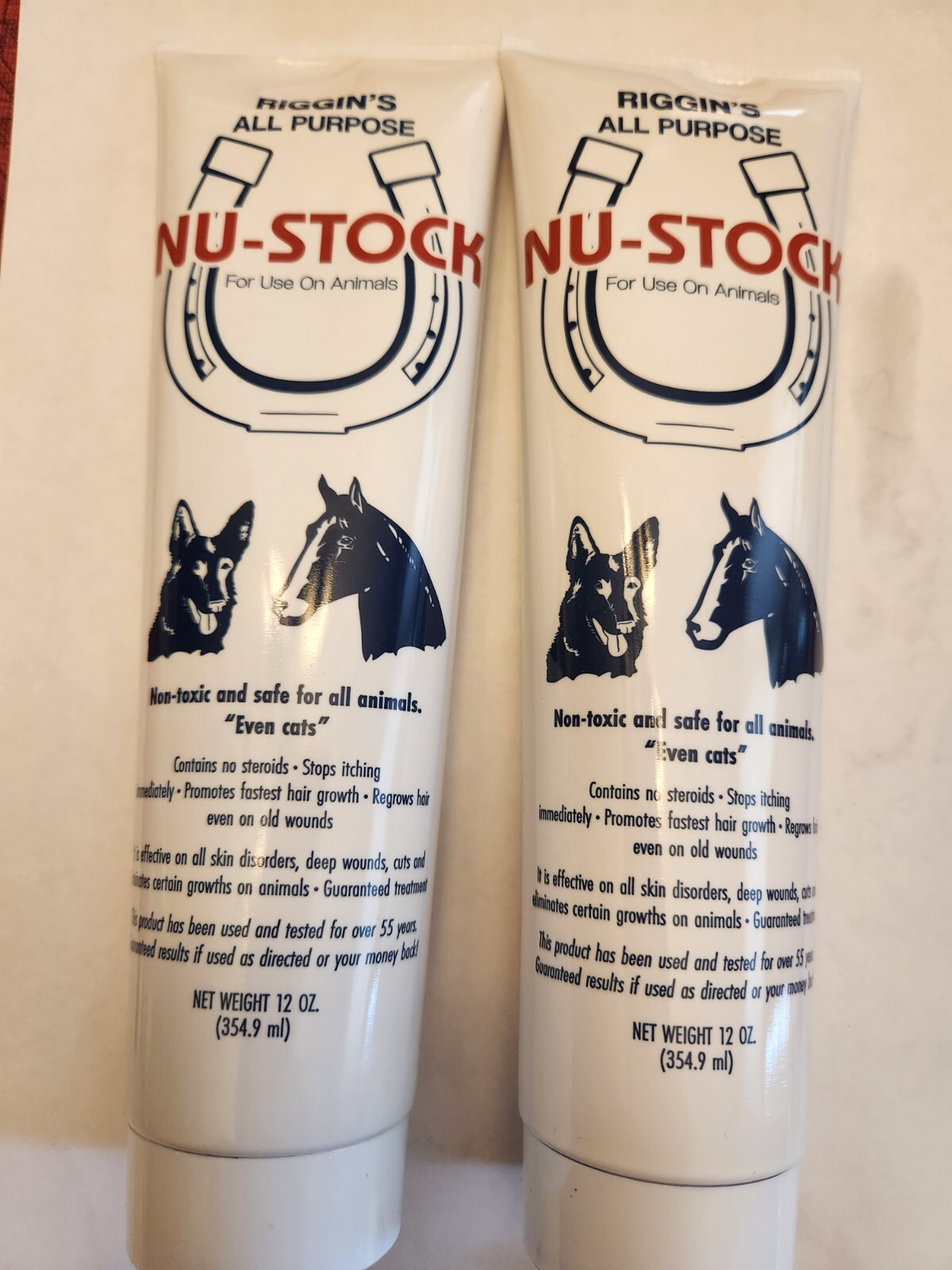 RIGGIN\'S Nu-Stock (NUSTOCK) 12 Oz for all animals -Dogs, Horses, Cats (Lot of 2)
