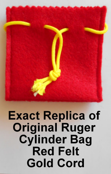 Ruger Felt Cylinder Bag / Pouch Single Six Extra Cylinder, All Ruger Centerfires