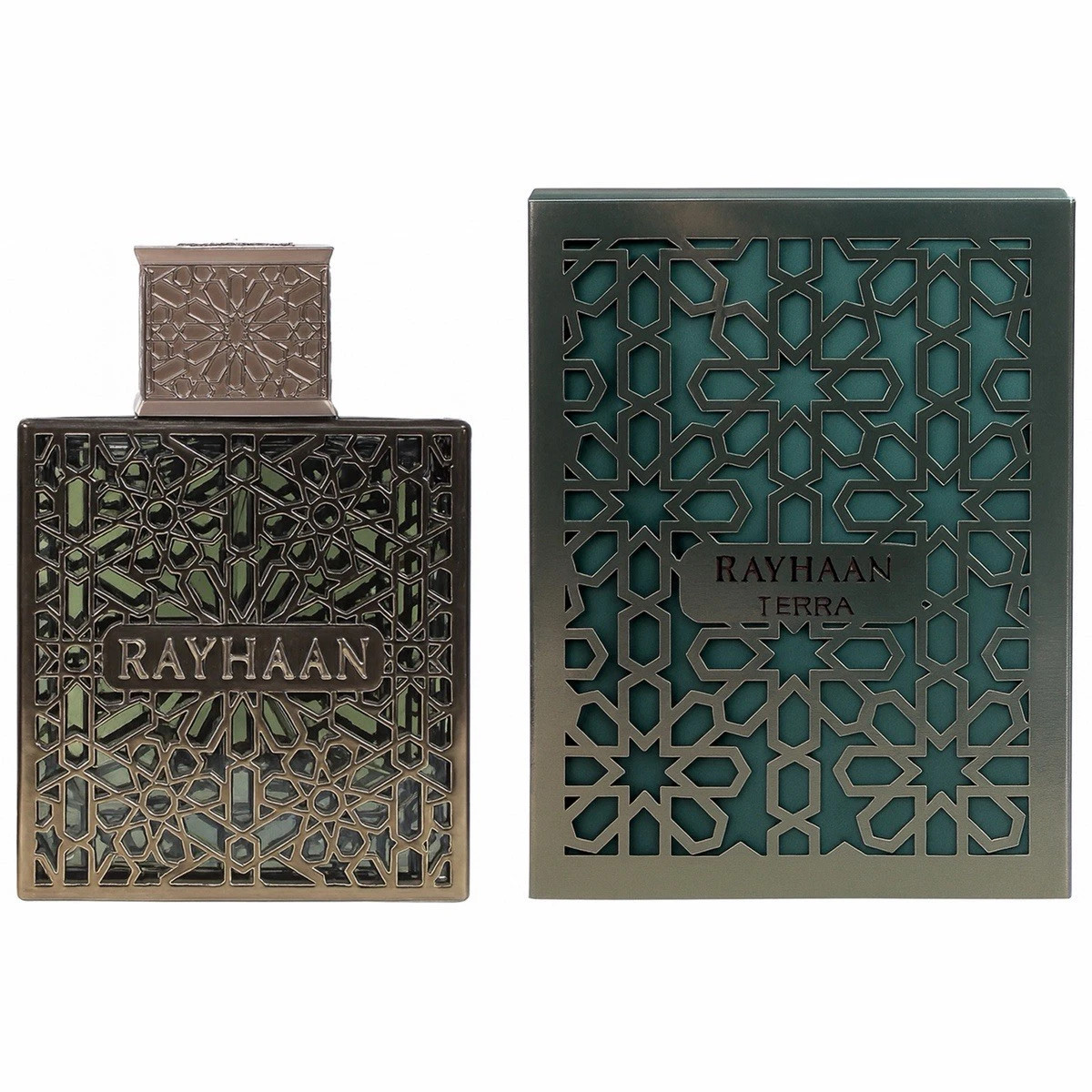 Rayhaan Terra Eau de Parfum Spray for Unisex Warm Spicy, Woody, Amber & Oriental