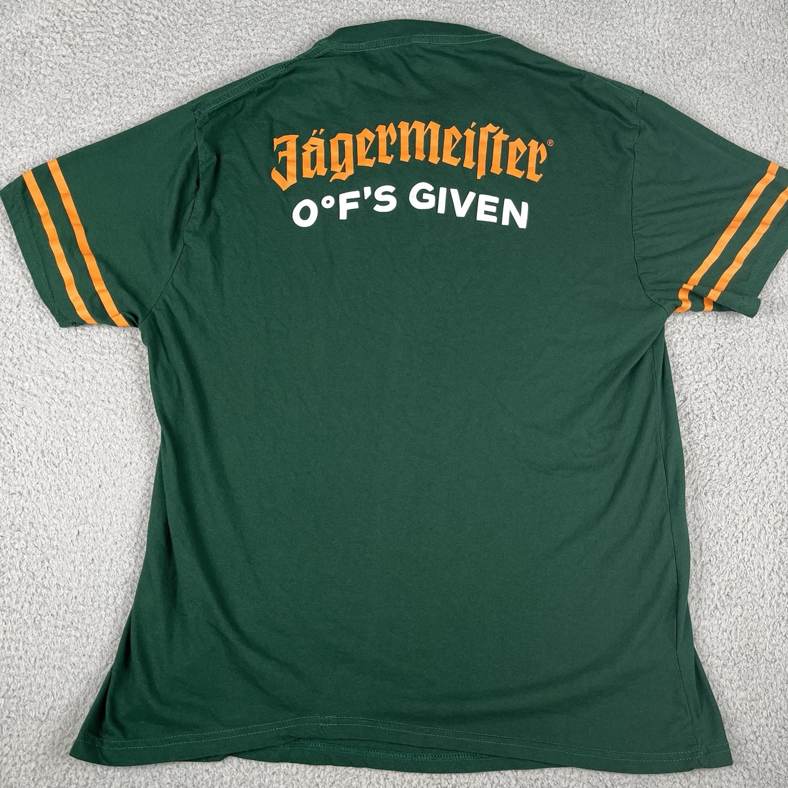 Jagermeister Shirt Mens XXL Green Short Sleeve 0 Fs Given Crewneck Stag Deer