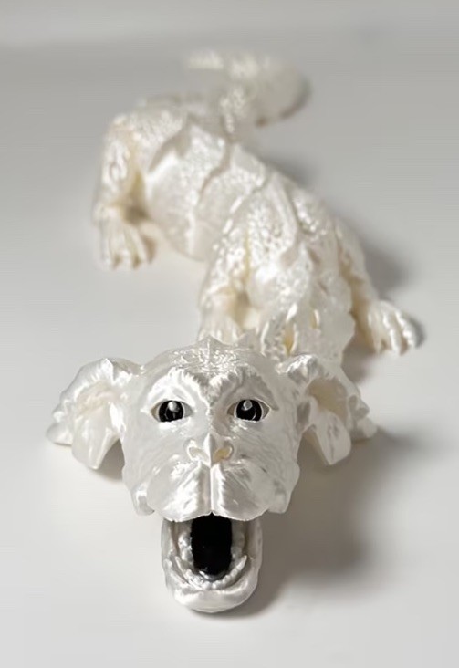 3D Printed Articulated Falkor - \'The NeverEnding Story\'. 8.5\ 3D Printed Articulated Falkor - \'The NeverEnding Story\'. 8.5\