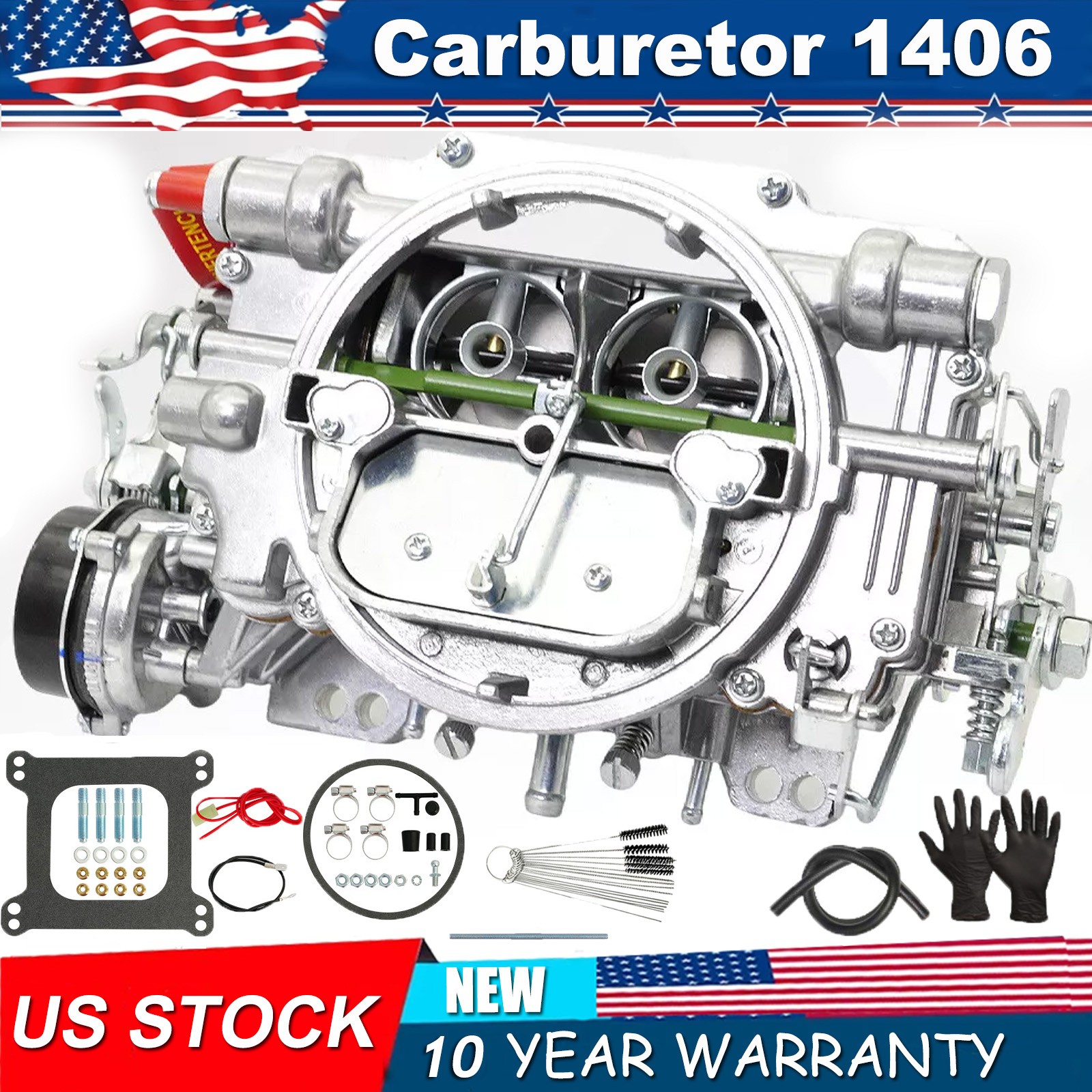 4 Barrel Carburetor for Edelbrock Performer Series 1406 Electric Choke 600CFM US 4 Barrel Carburetor for Edelbrock Performer Series 1406 Electric Choke 600CFM US