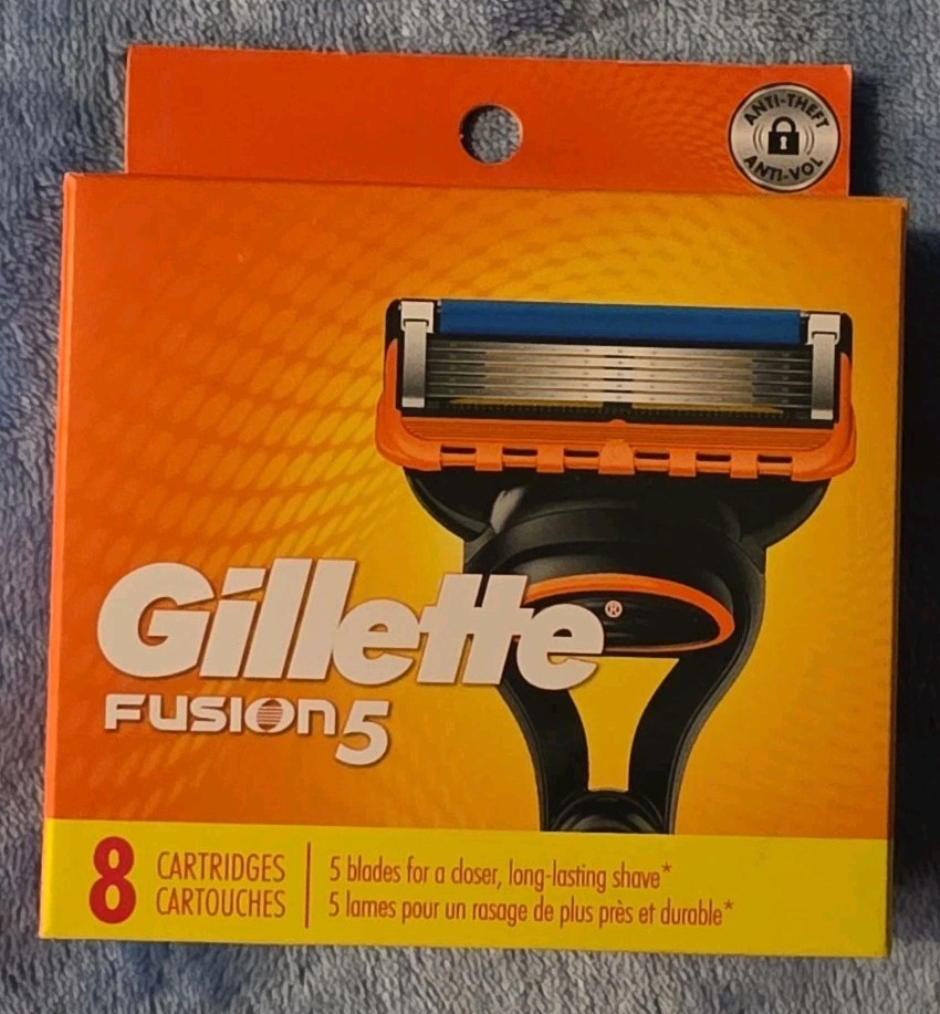 Gillette Fusion 5 Razor Blade refills of 8 Cartridges Sealed Pack image may vary Gillette Fusion 5 Razor Blade refills of 8 Cartridges Sealed Pack image may vary