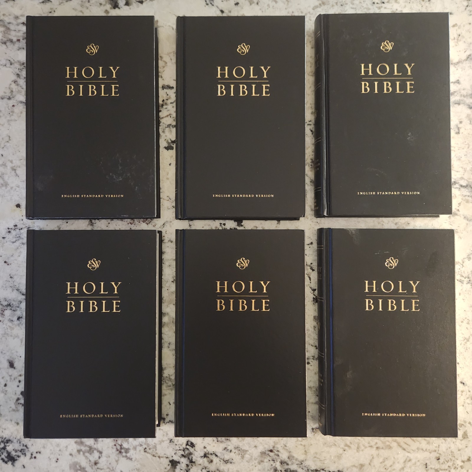 Lot of 6 * NEW * Holy Bible *ESV* Hardcover *ONLY $4.95 EACH IN QUANTITY OF 6 Lot of 6 * NEW * Holy Bible *ESV* Hardcover *ONLY $4.95 EACH IN QUANTITY OF 6