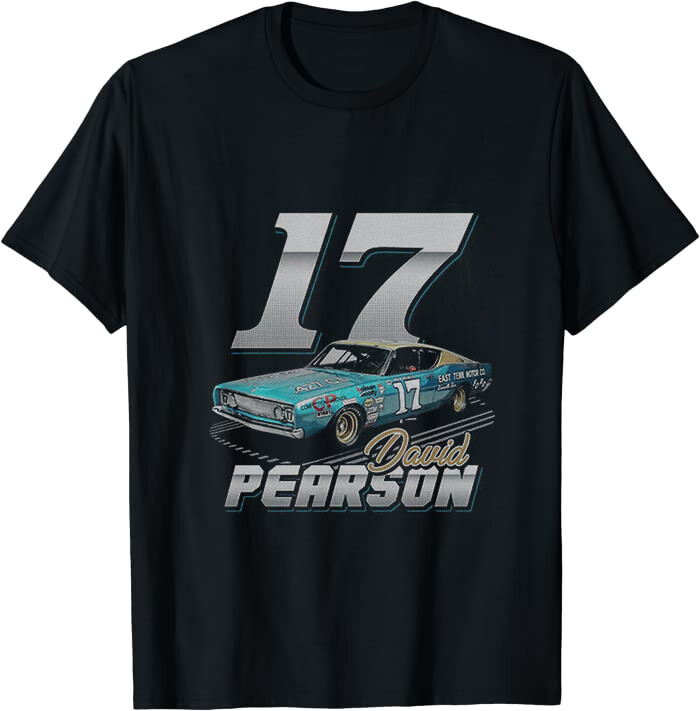 David Pearson 17 Nascar Legend Retro Classic Tee Shirt