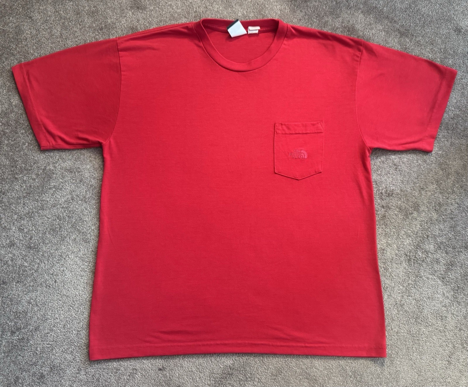 VTG The North Face Pocket T-Shirt Sz L Red Made In USA Embroidered VTG The North Face Pocket T-Shirt Sz L Red Made In USA Embroidered