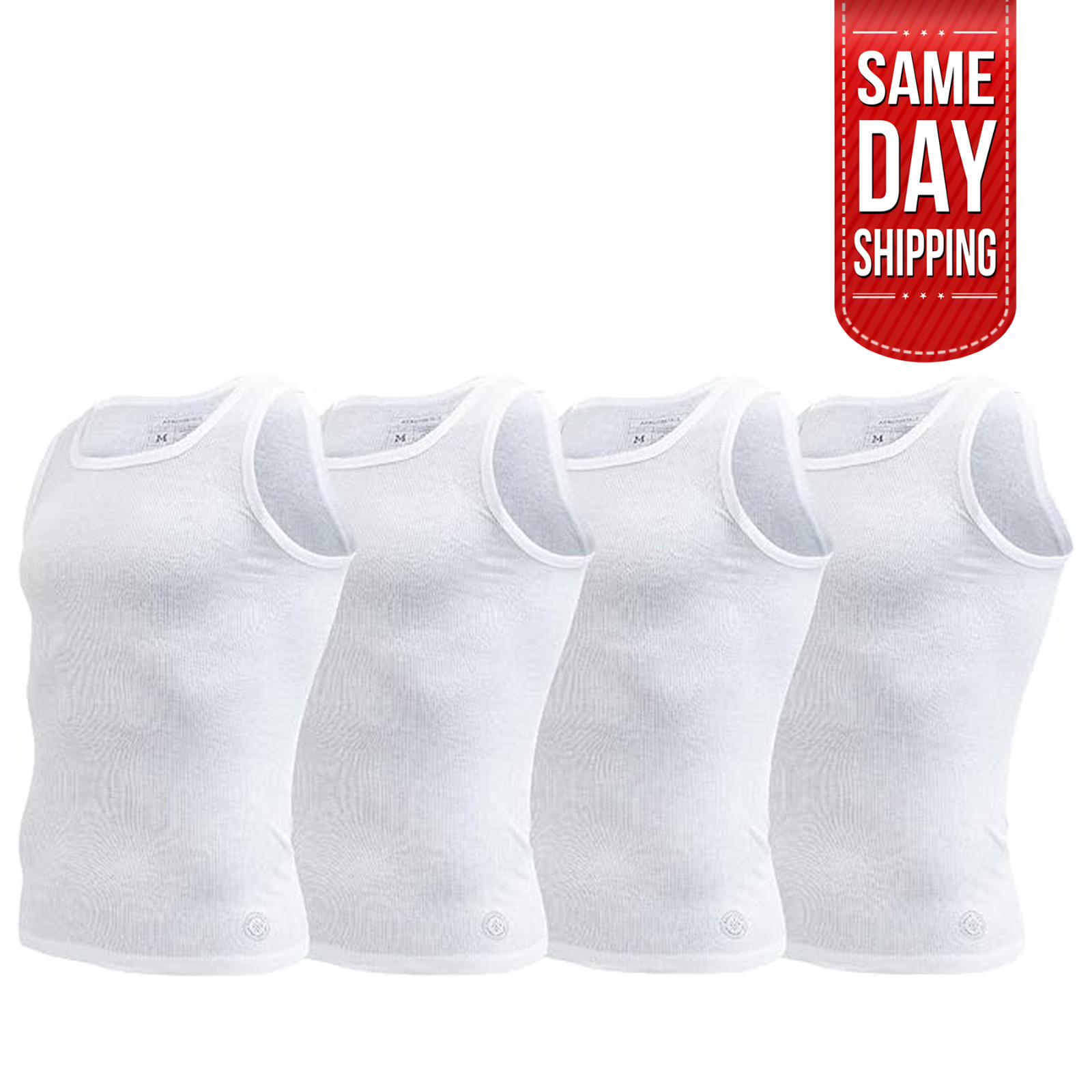Aeropostale Mens Tank Tops A Shirts Mens Undershirts White Contour Fit 4 Pack