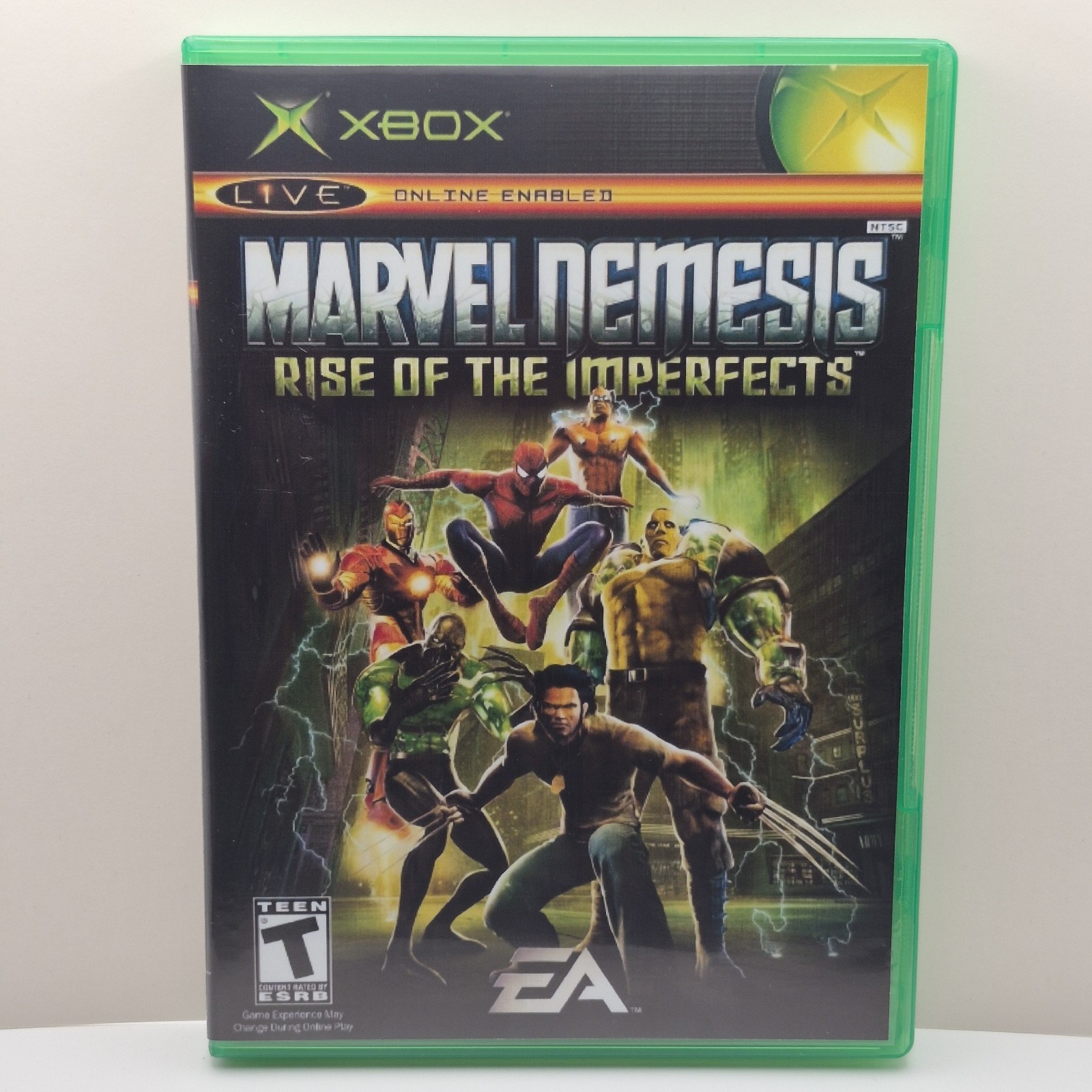 Marvel Nemesis: Rise of the Imperfects (Microsoft Xbox, 2005) With New Cover Marvel Nemesis: Rise of the Imperfects (Microsoft Xbox, 2005) With New Cover