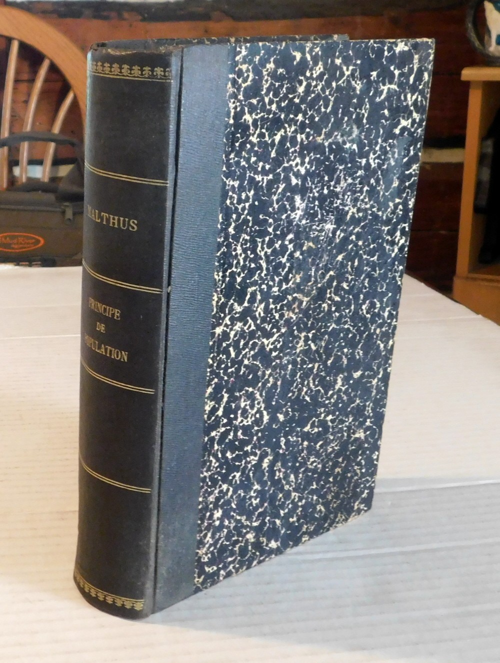 ESSAI SUR LE PRINCIPE DE POPULATION PAR MALTHUS - 1853 French Ed. - ECONOMICS