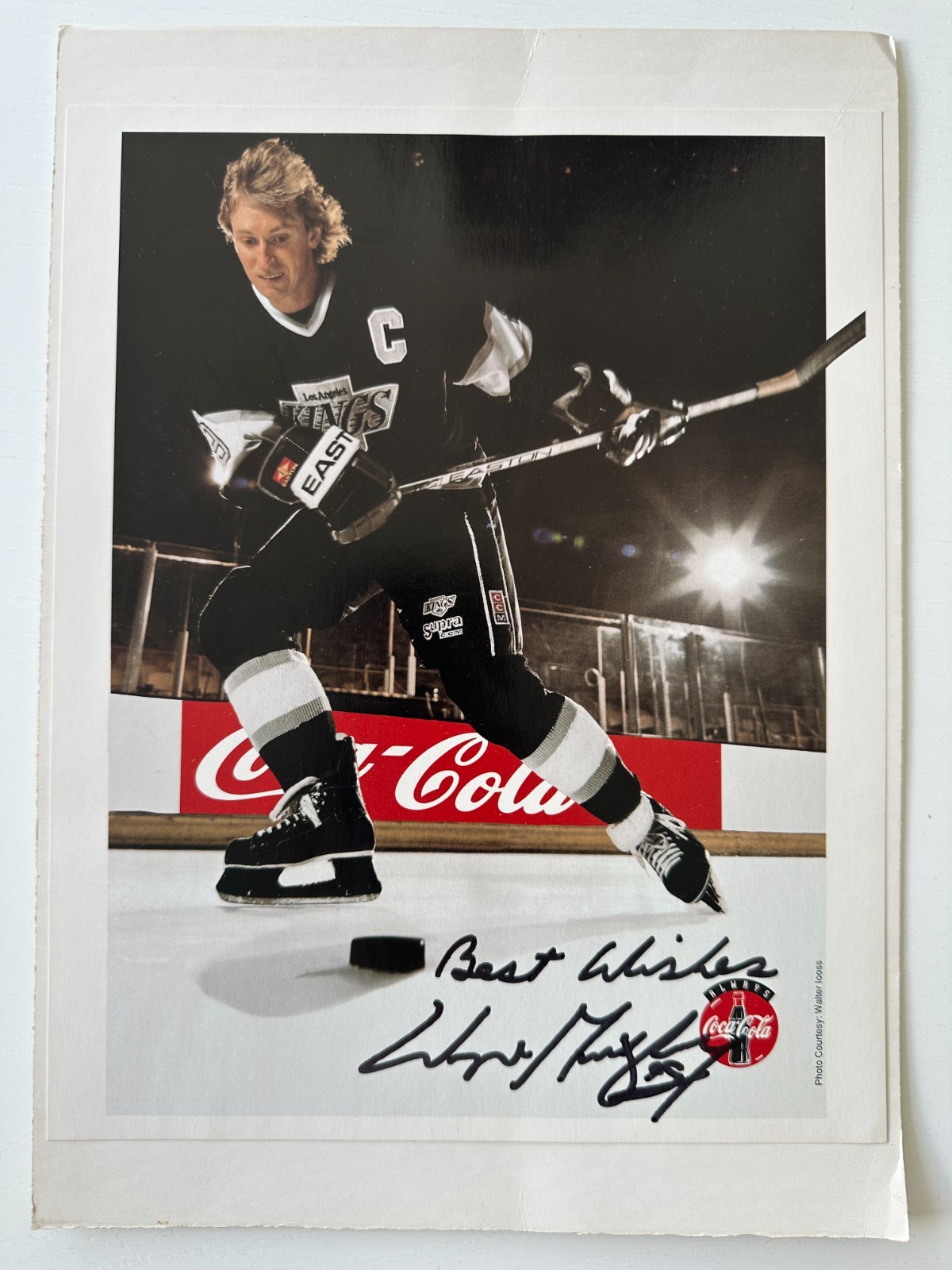 Wayne Gretzky Signed 1994 Coca-Cola Promo Photo 8x10 Los Angeles Kings Auto