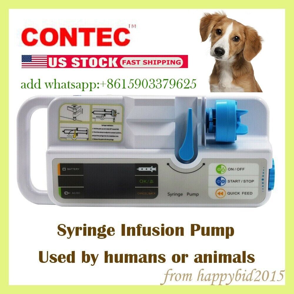 Medical ICU Syringe Infusion Pump Standard IV Fluid Injection Control Alarm