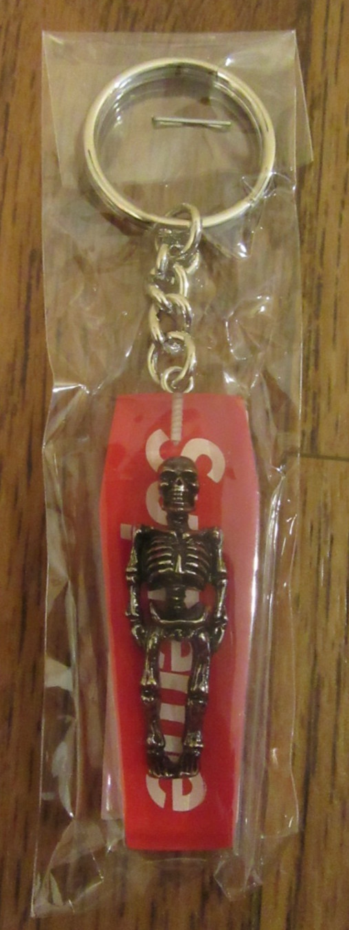 Supreme Skeleton Keychain Red SS20 Supreme New York 2020 Brand New Free U.S. S&H