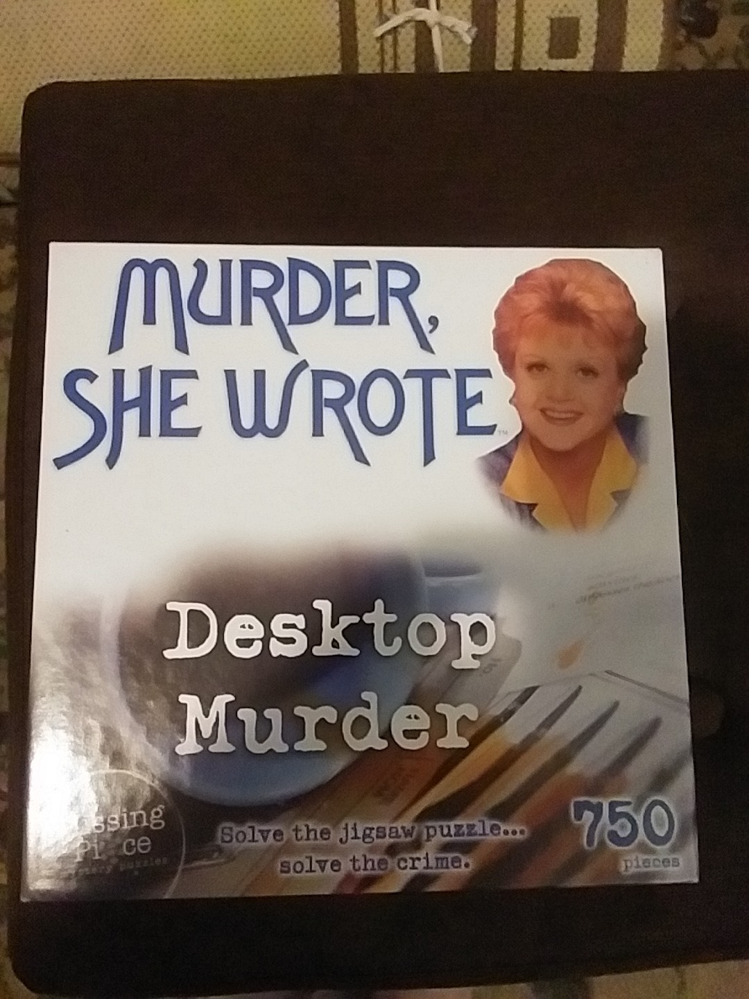 Murder, She Wrote Desktop Murder Mystery Puzzle 750 Piece RoseArt VTG. 
