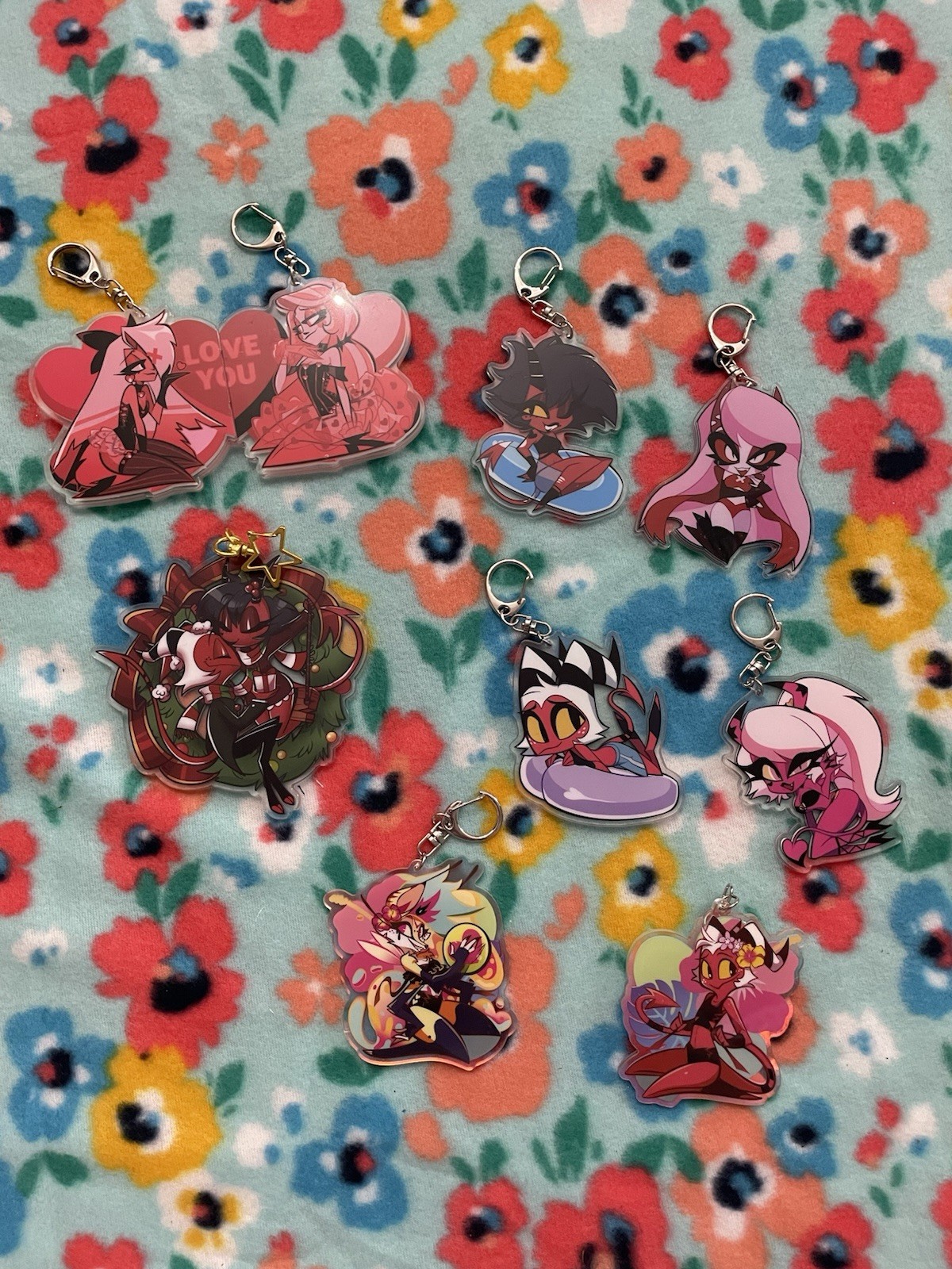 Hazbin Hotel And Helluva Boss Keychains Lot (read Description)