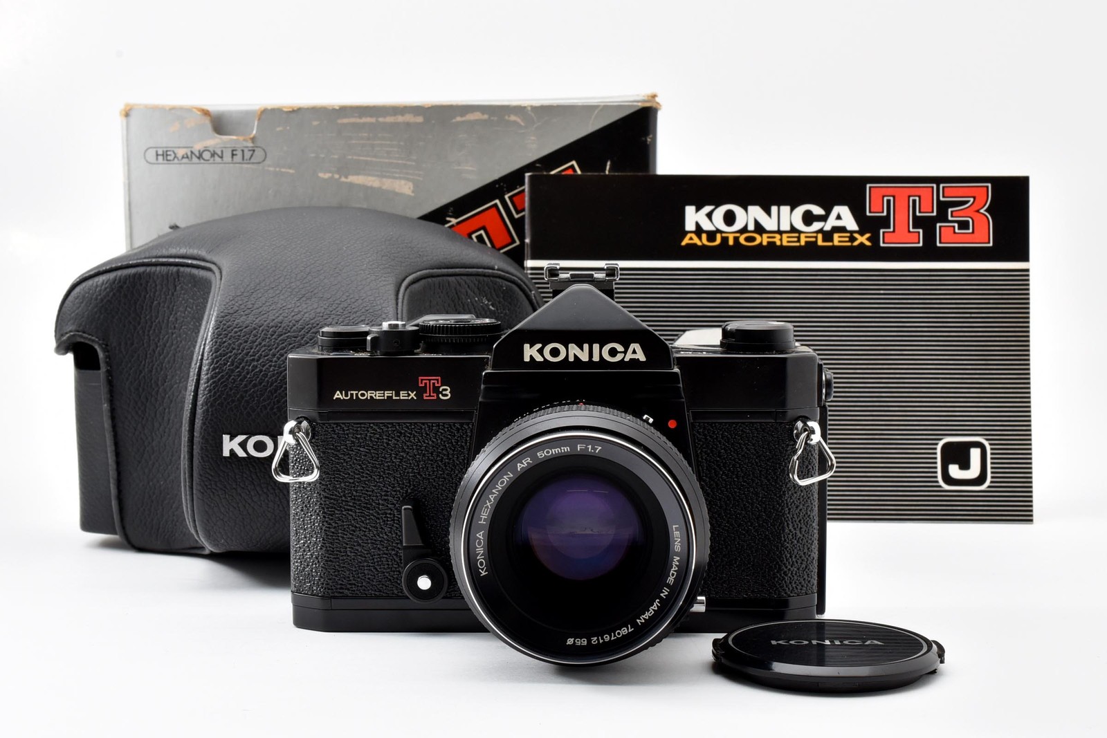 [Almost Unused] Konica Autoreflex T3 35mm film camera SLR HEXANON AR 50mm f/1.7