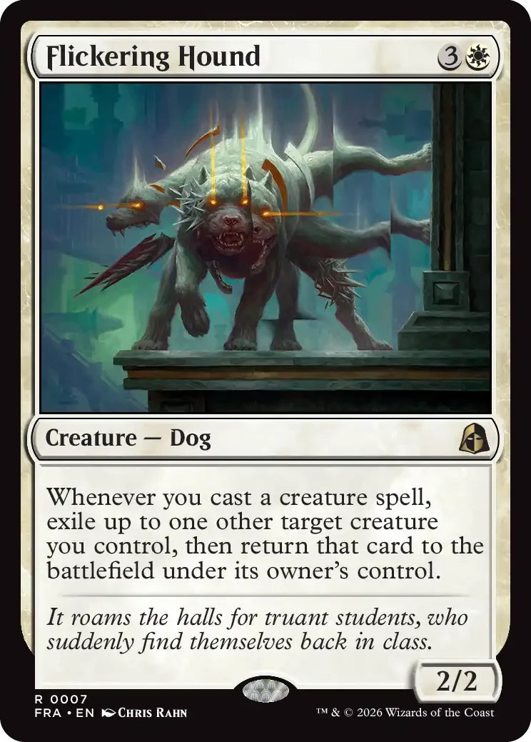 Flickering Hound x1 MTG Magic the Gathering - Reality Fracture