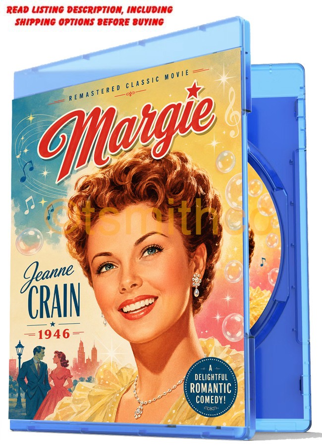 MARGIE 1946 JEANNE CRAIN REMASTERED CLASSIC COMEDY ROMANCE BLU-RAY (NOT DVD)