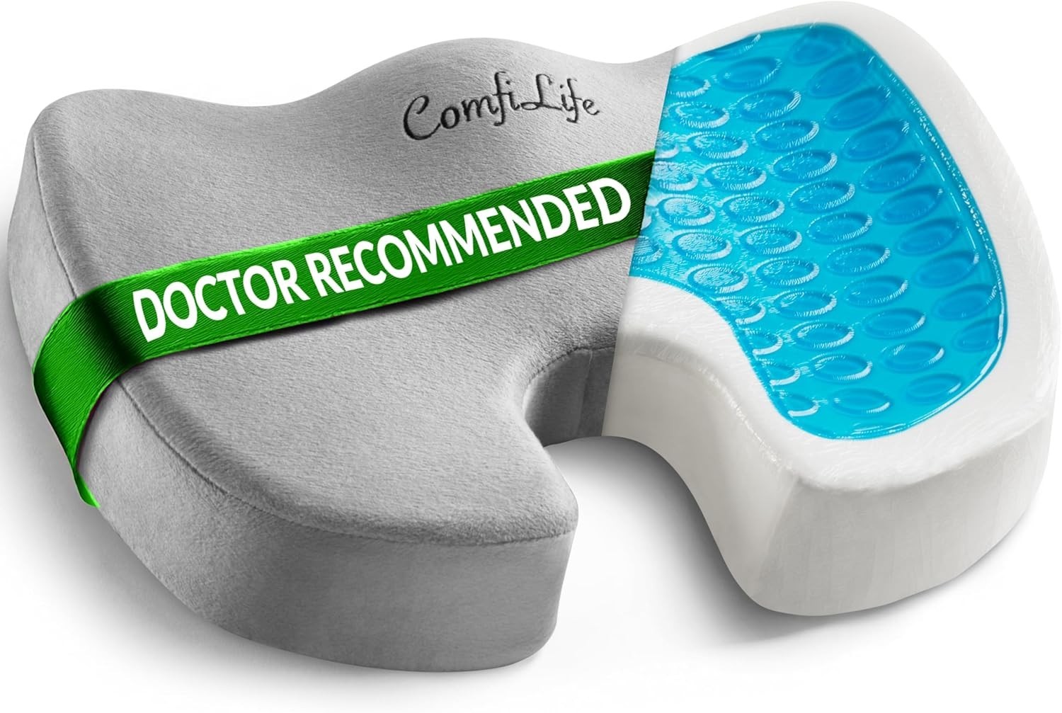ComfiLife Premium Gel & Memory Foam Seat Cushion – Doctor Recommended Office ComfiLife Premium Gel & Memory Foam Seat Cushion – Doctor Recommended Office