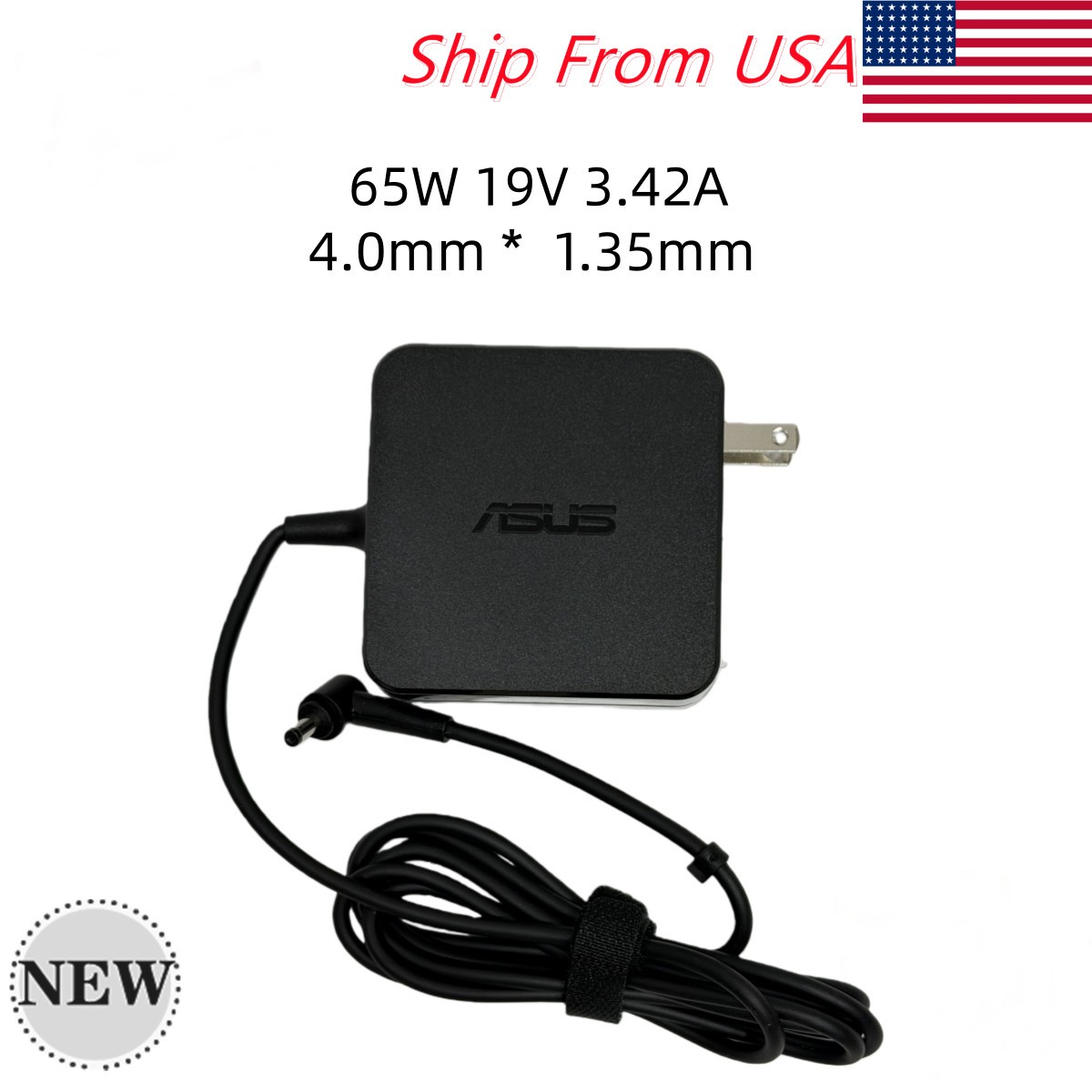Genuine 65W 19V 3.42A AC Adapter Laptop Charger For ASUS ADP-65DWA 4.0*1.35mm