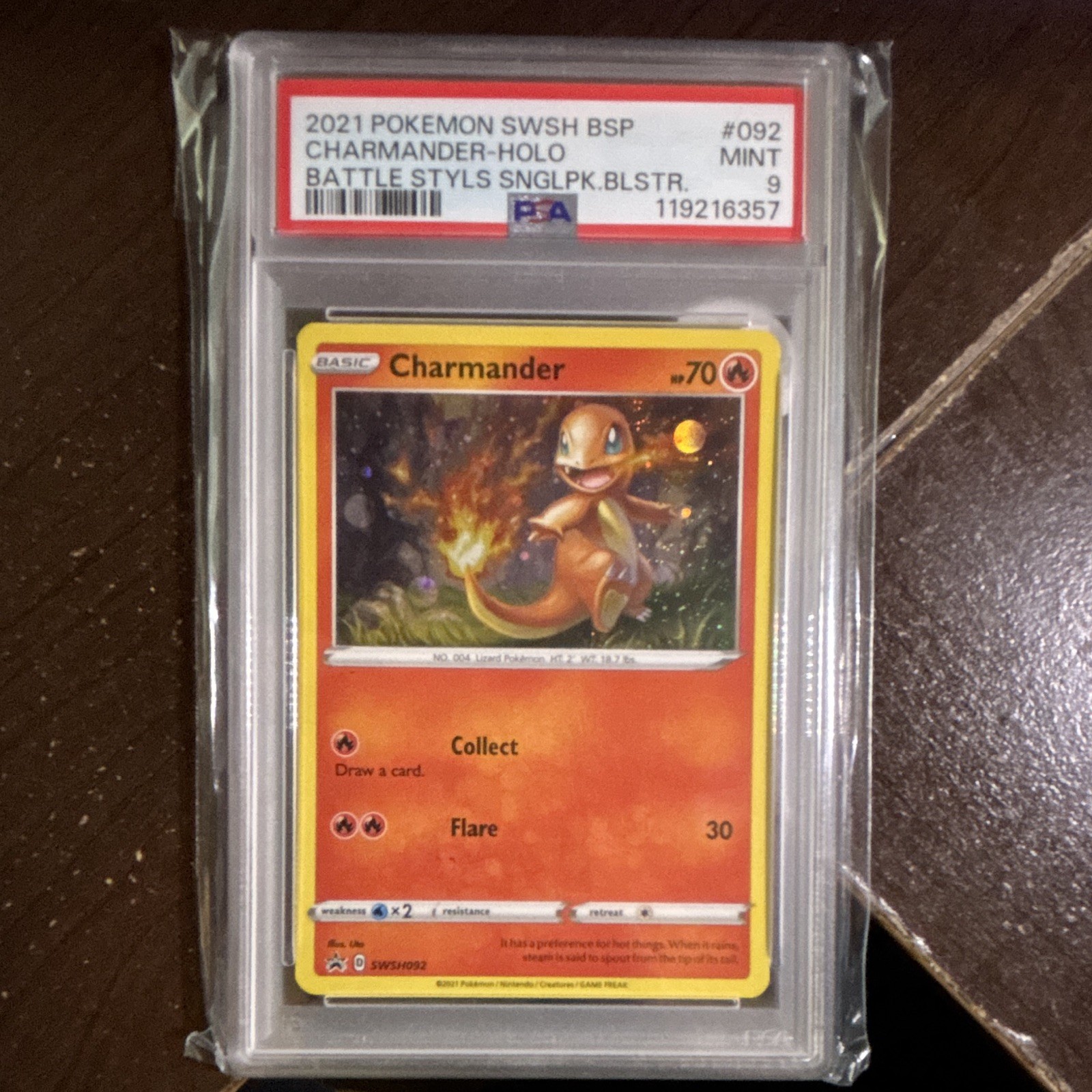 Nintendo Pokemon TCG 2021 SWSH Promo Charmander SWSH092 Holo English PSA 9 Nintendo Pokemon TCG 2021 SWSH Promo Charmander SWSH092 Holo English PSA 9