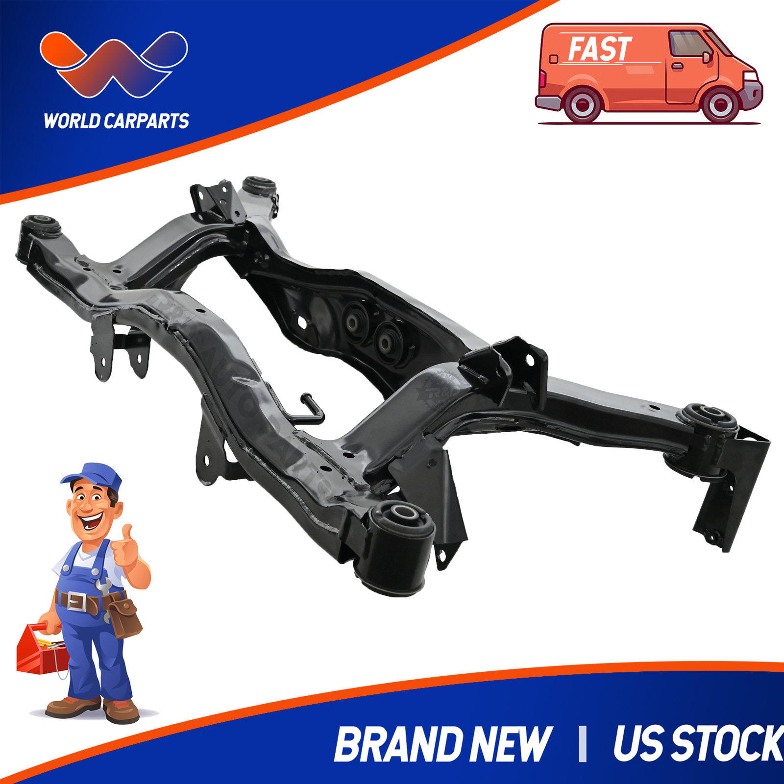 Fits For 2000-2004 Subaru Legacy Outback Rear Subframe Crossmember Assembly