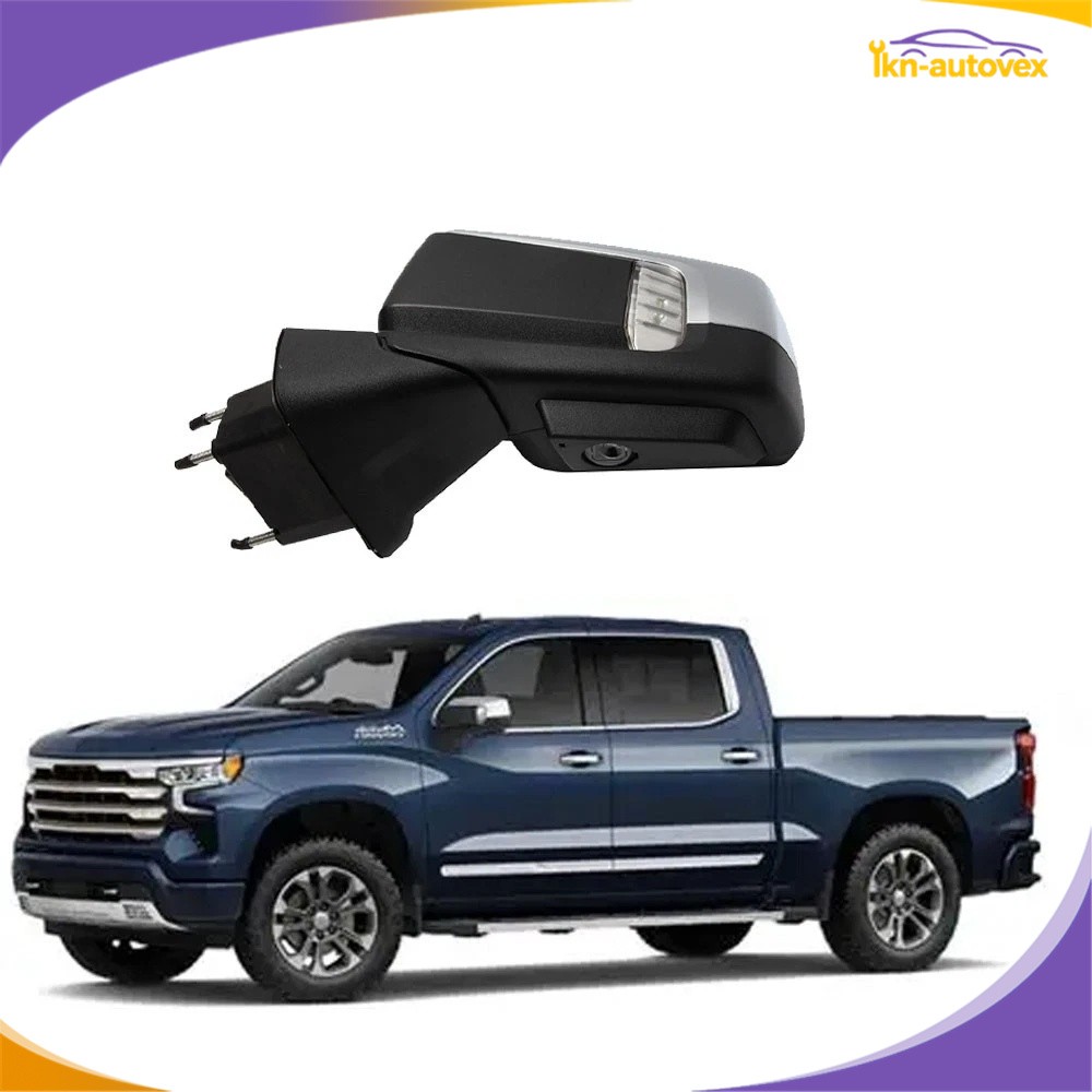 FOR 2019-2024 Chevrolet Silverado Front Door Left Rear Side View Mirror Signal