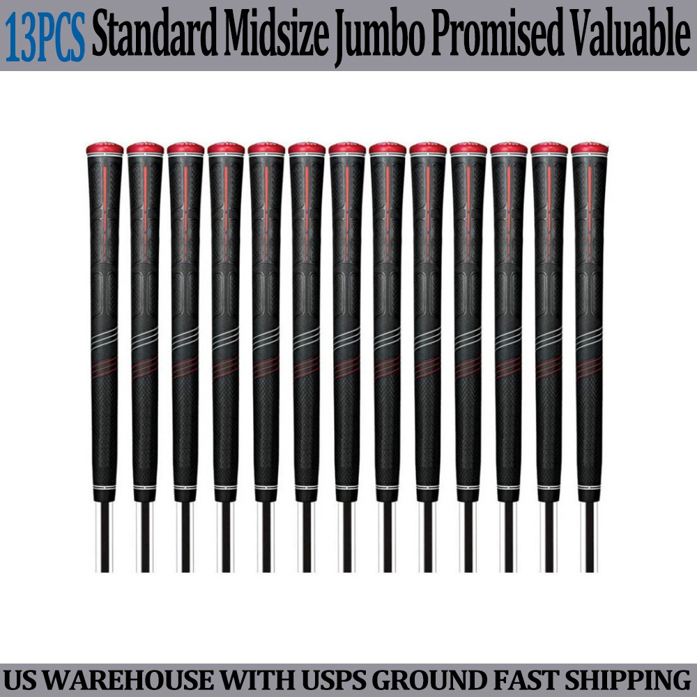 13PCs Golf Grip Golf Club Grips Best Golf Grip Tacky Feel Standard Midsize Jumbo