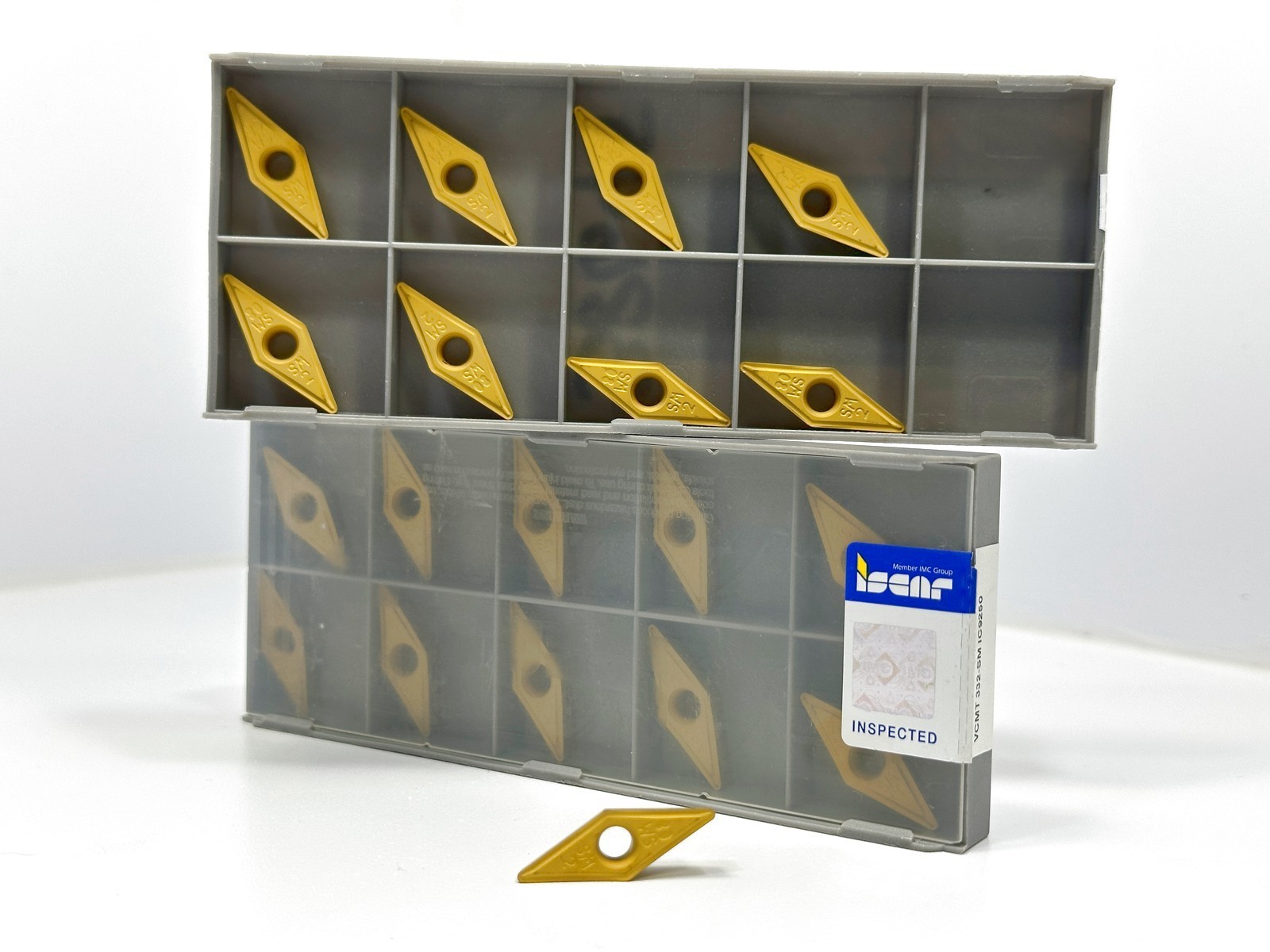 ISCAR VCMT332-SM VCMT160408-SM New Carbide Inserts 5507003 Grade IC9250 19pcs ISCAR VCMT332-SM VCMT160408-SM New Carbide Inserts 5507003 Grade IC9250 19pcs