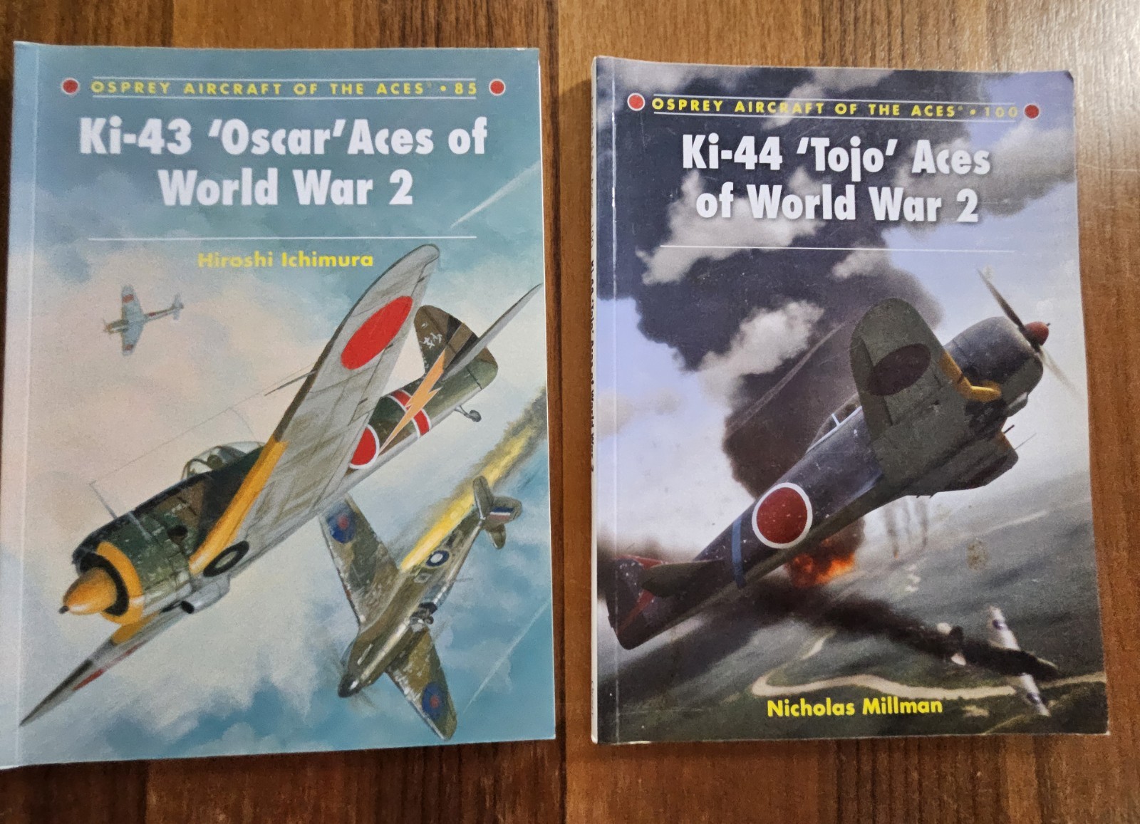 Osprey Aircraft of Aces Ki-43 Oscar + Ki-44 Tojo WWII JAAF Fighters Lot of 2