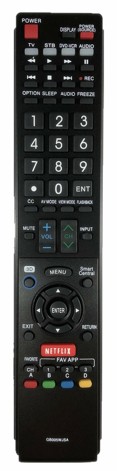 NEW TV Remote GB005WJSA for SHARP AQUOS TV GA890WJSA GB118WJSA GB004WJSA