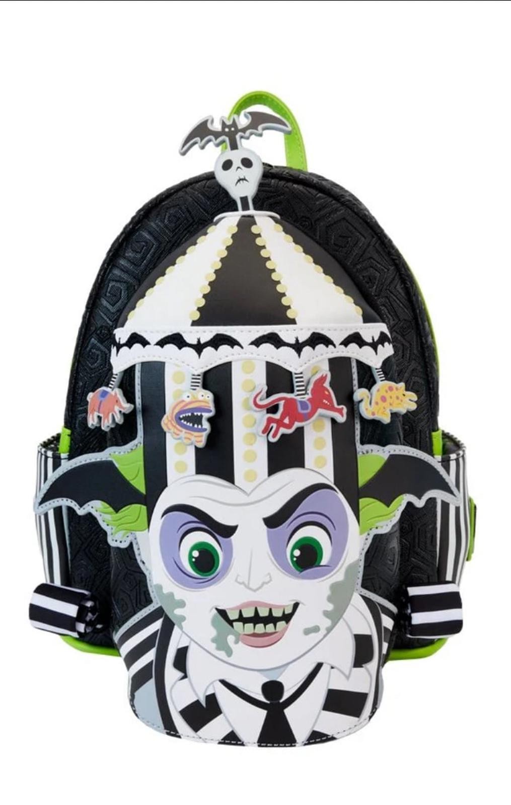 Loungefly WB Beetlejuice Carousel LU Cosplay Mini Backpack Loungefly WB Beetlejuice Carousel LU Cosplay Mini Backpack