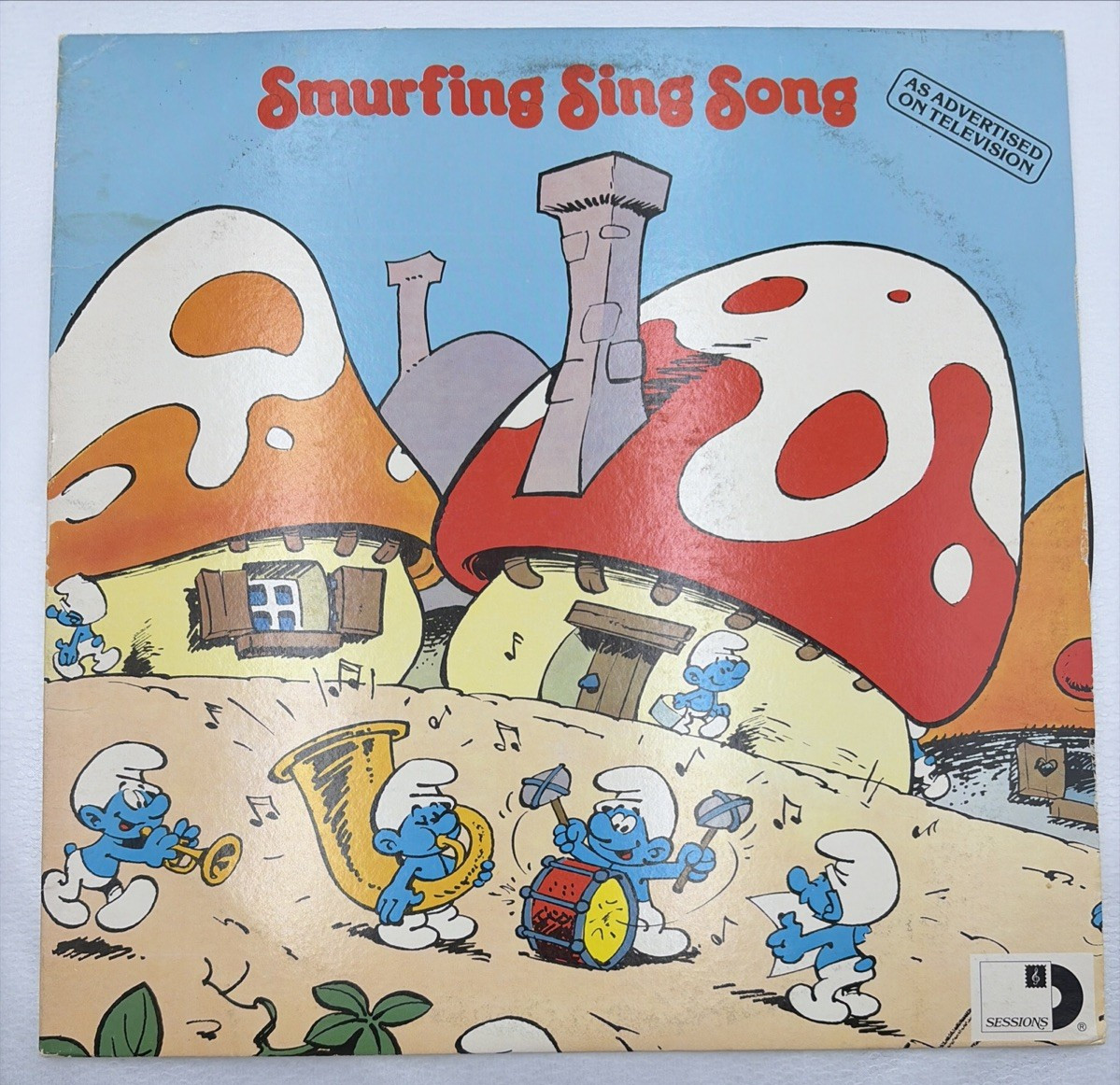 The Smurfs Smurfing Sing Song Original Vinyl Record 1980 ARI-1018 Album LP The Smurfs Smurfing Sing Song Original Vinyl Record 1980 ARI-1018 Album LP
