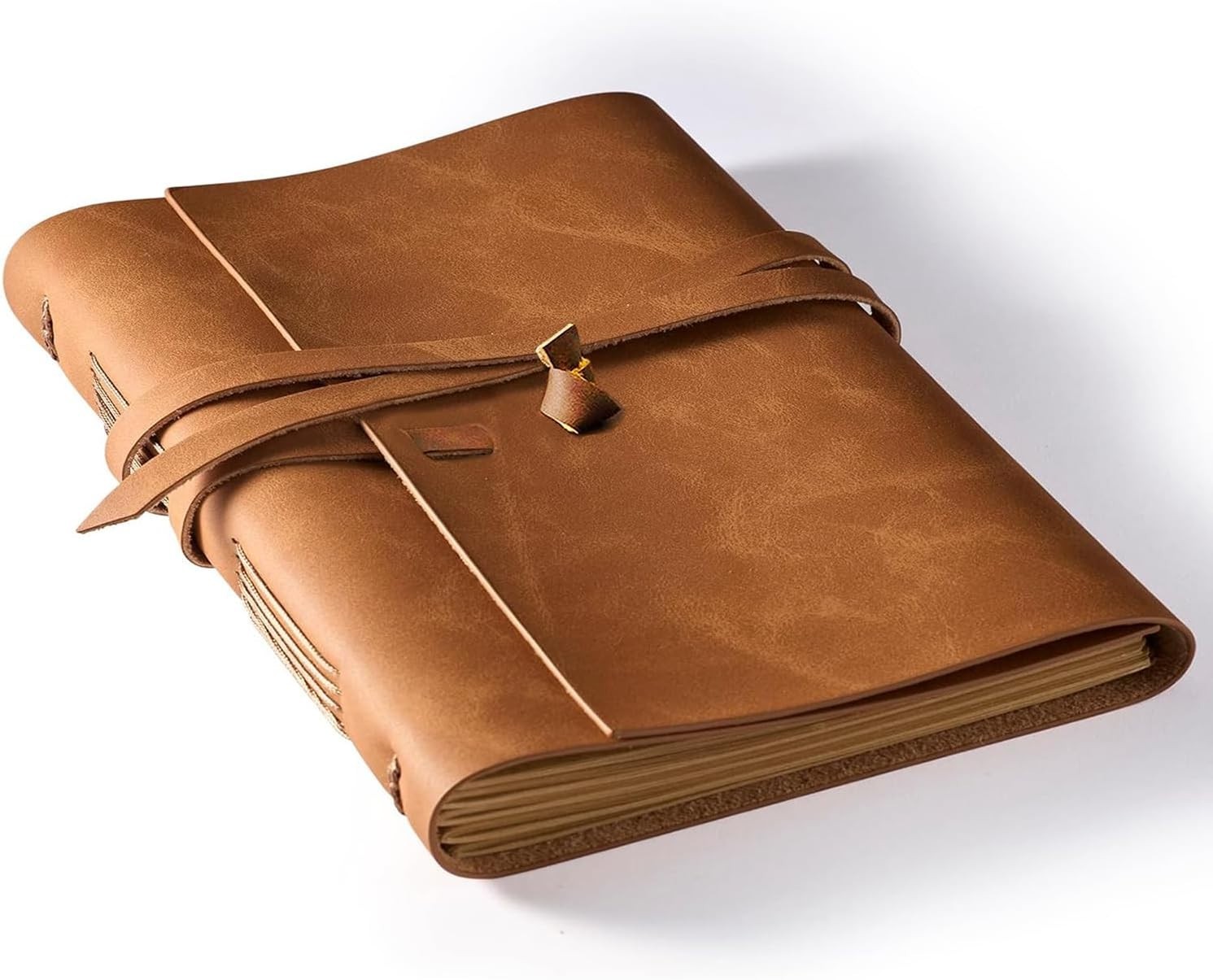 Elegant 8x10 Leather Journal for Artists and Writers - Smooth Writing Pages