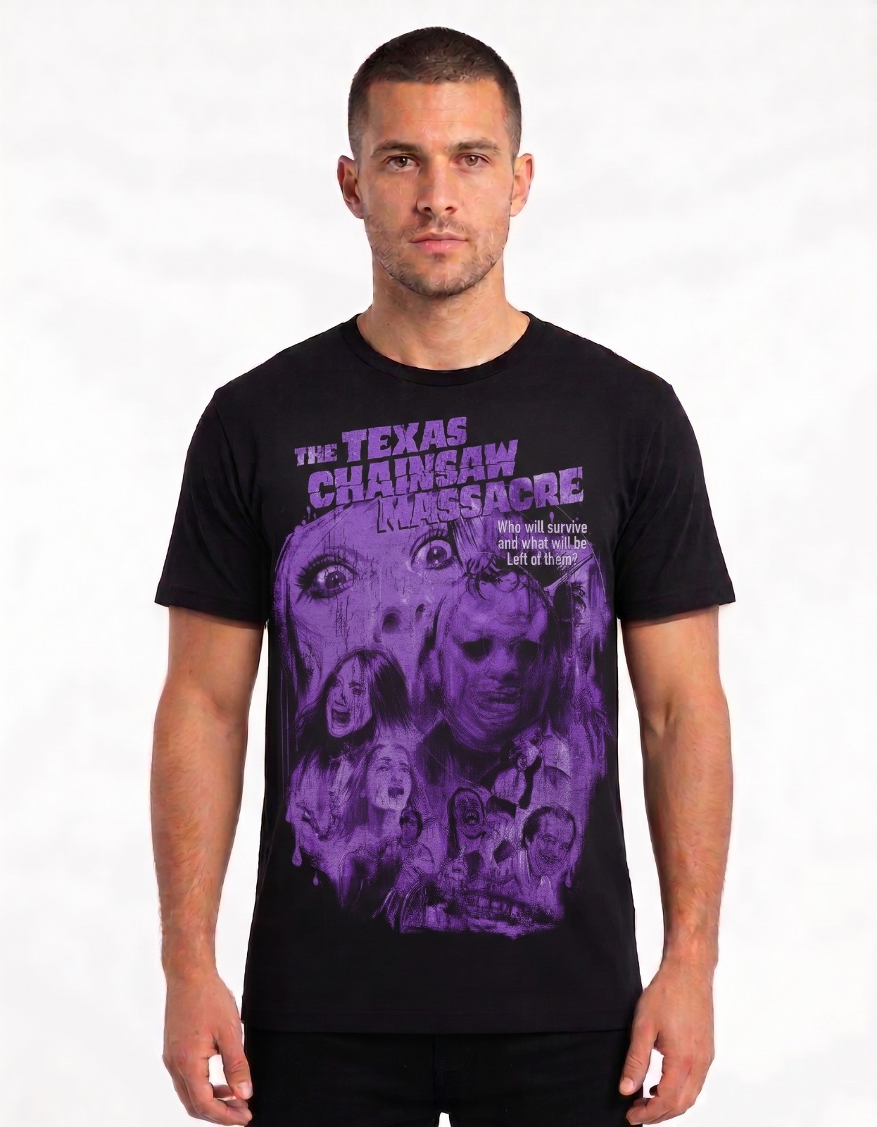 Texas Chainsaw Massacre-shirt, Vintage Style, Black. L