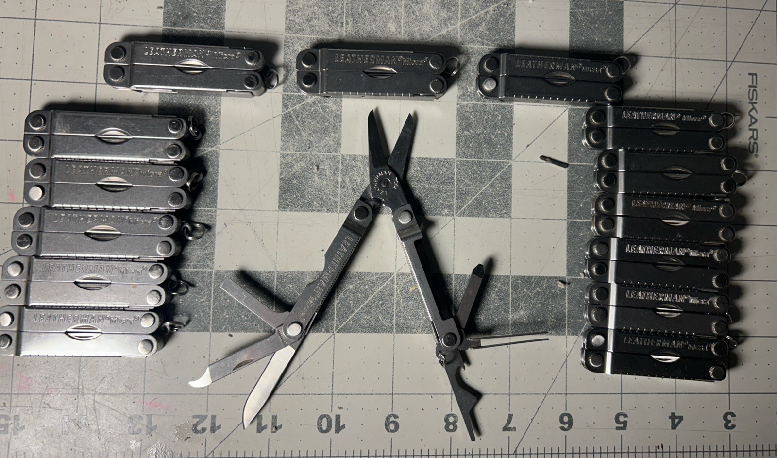 Leatherman Micra Multi-tool Silver Block Letter Logo Leatherman Micra Multi-tool Silver Block Letter Logo