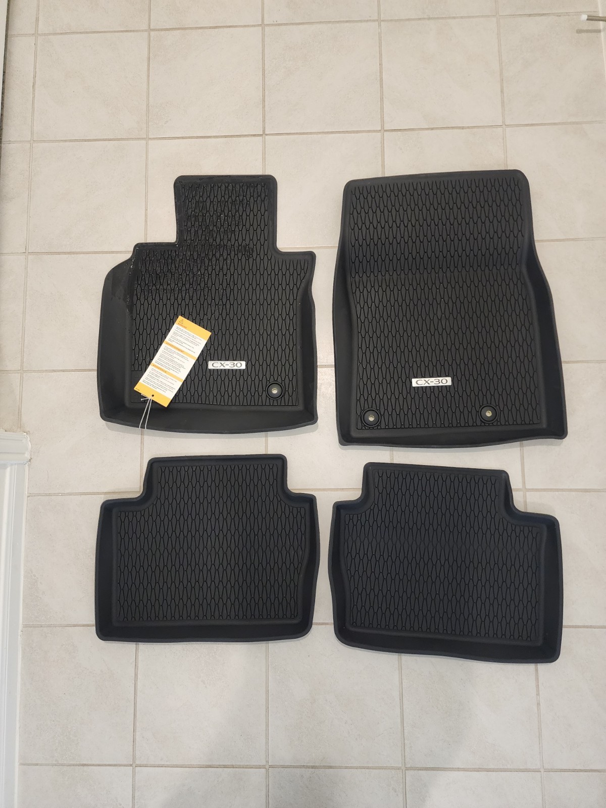 Genuine MAZDA CX-30- 2020 To 2026- All Weather Floor Mats Only