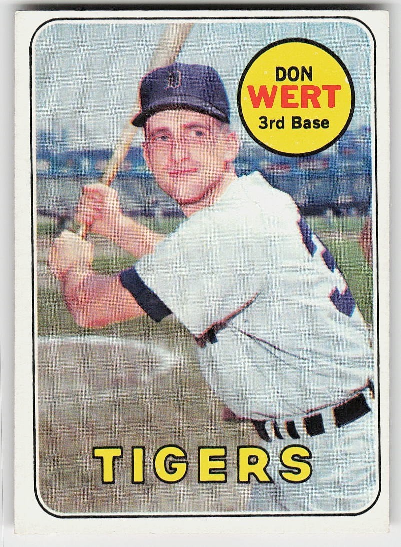 1969 Topps #443 Don Wert BASEBALL Detroit Tigers 1969 Topps #443 Don Wert BASEBALL Detroit Tigers