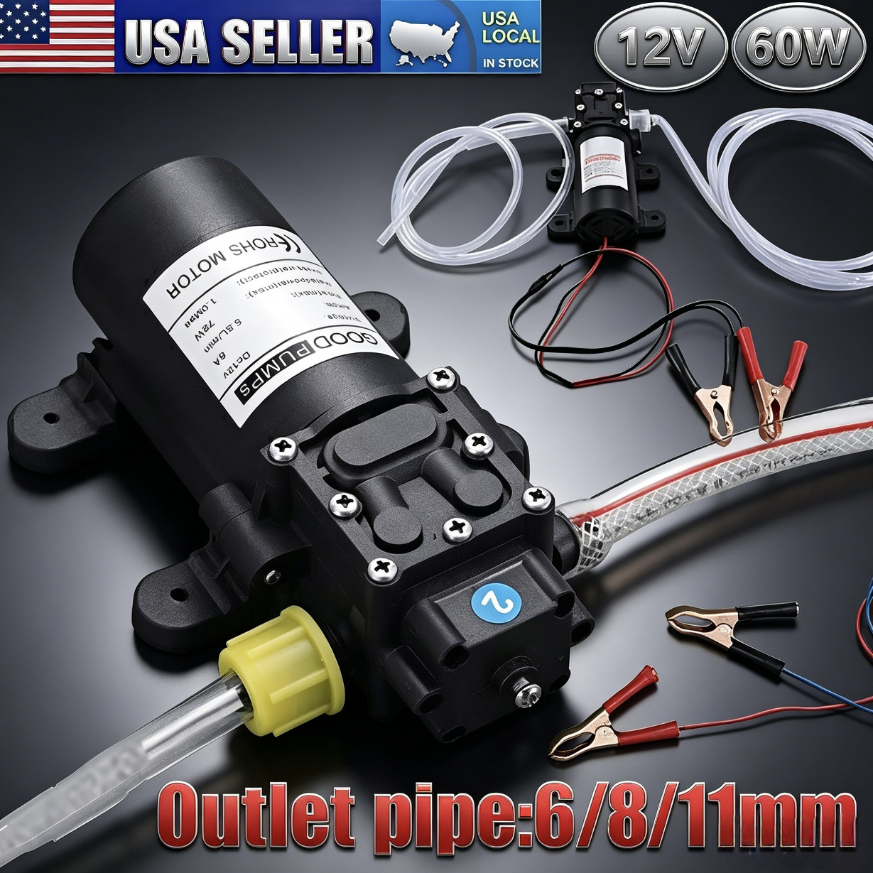 Motor Oil Fuel Fluid Extractor Electric Siphon Transfer Change Pump DC 12V 60W Motor Oil Fuel Fluid Extractor Electric Siphon Transfer Change Pump DC 12V 60W